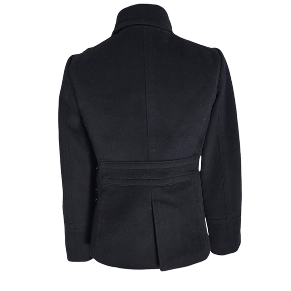 J. Crew black 100% wool peacoat size S - Picture 6 of 10